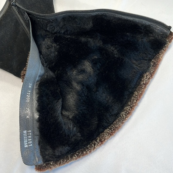 Stuart Weitzman Mid-calf Suede Moto Boots, Women’s 7.5 - Picture 11 of 13